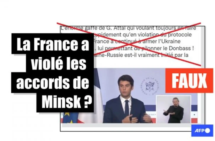   Non, la France n'a pas "violé le protocole de Minsk" en livrant des armes à l'Ukraine