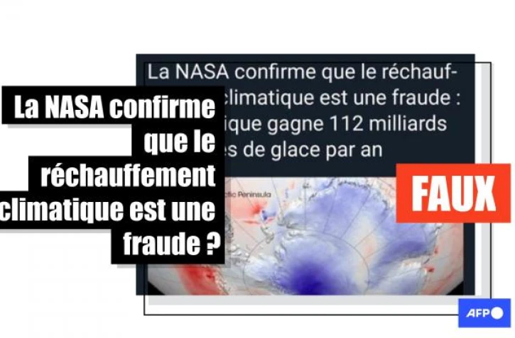   La NASA "confirme que le réchauffement climatique est une fraude" car l'Antarctique gagne de la glace ? C'est faux