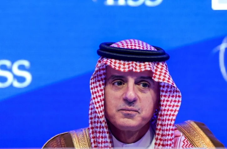 Le ministre saoudien des Affaires étrangères Adel al-Jubeir lors d'une conférence sur la sécurité régionale à Manama, Bahreïn, le 27 octobre 2018