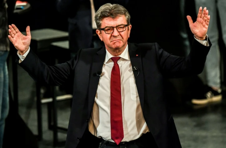 Le chef de file de La France insoumise, Jean-Luc Mélenchon, en meeting à Lille le 30 octobre 2018