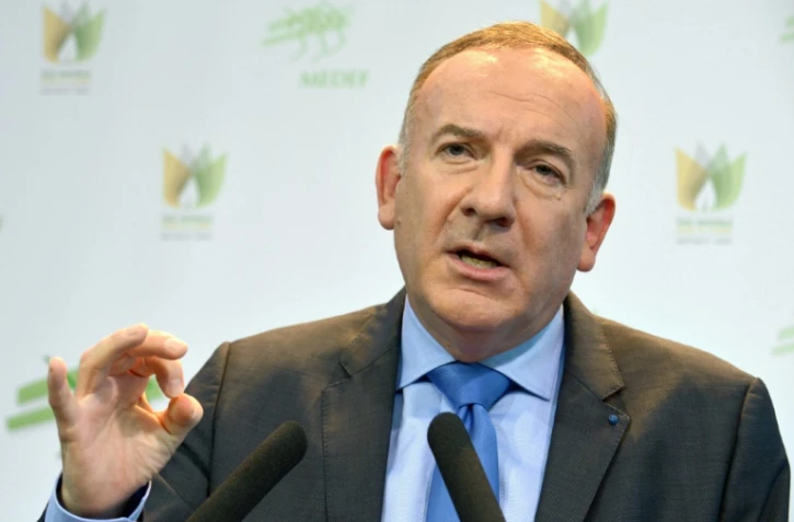 Le président du Medef Pierre Gattaz à Paris le 17 novembre 2015