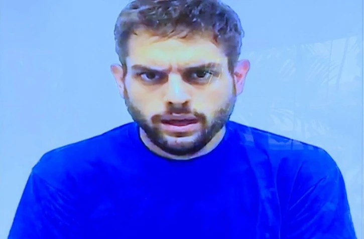 Capture d'écran d'une vidéo tournée par les autorités vénézuéliennes et rendue publique le 10 août montrant le député d'opposition Juan Requesens avouer son implication dans un "attentat" contre le président Nicolas Maduro