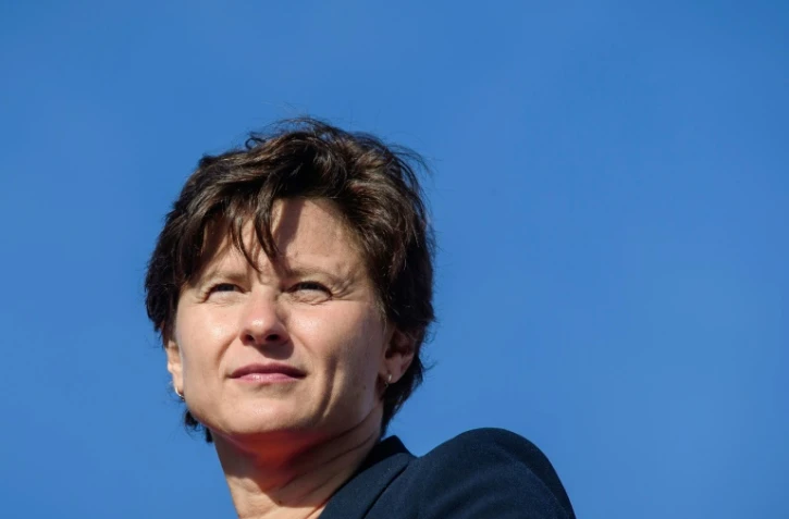 La ministre des Sports Roxana Maracineanu suit la 22e édition de "La Parisienne", le 9 septembre 2018 à Paris  