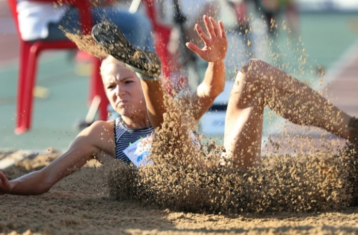 La sauteuse en longueur russe Darya Klishina lors des Championnats de Russie, à Cheboksary le 21 juin 2016