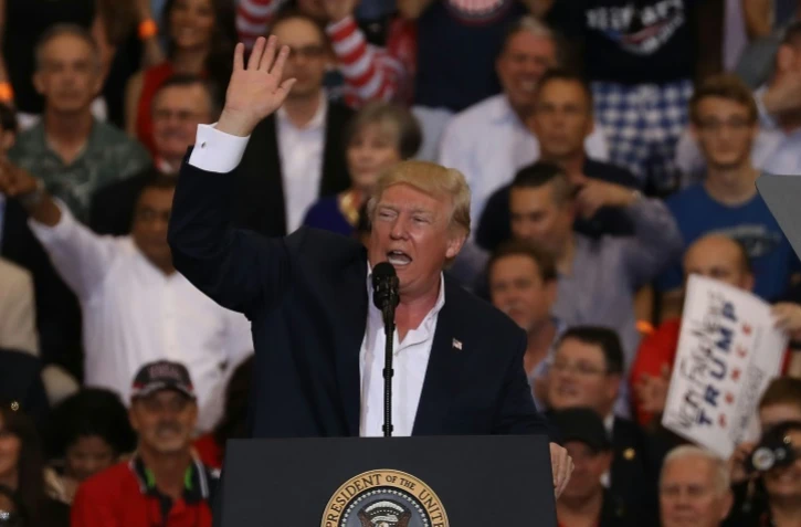 Donald Trump lors de son meeting à Melbourne, en Floride, le 18 février 2017