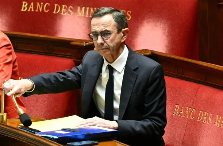Le ministre de l'Intérieur Bruno retailleau à l'Assemblée nationale, à Paris, le 17 mars 2025