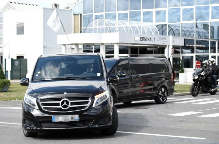 Neymar quitte l'aéroport du Bourget, le 4 août 2017