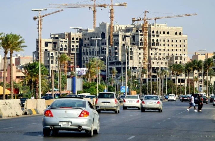 Un hôtel en construction à Tripoli, le 13 août 2021 