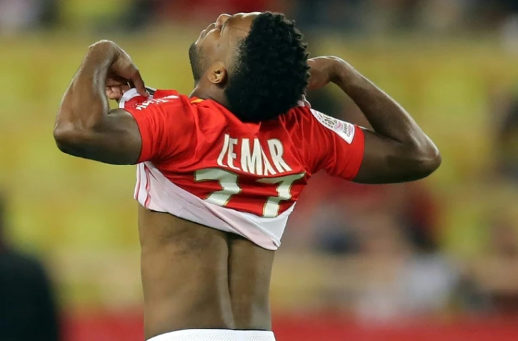 Le milieu de Monaco Thomas Lemar lors du match face à Amiens au stade Louis II, le 28 avril 2018