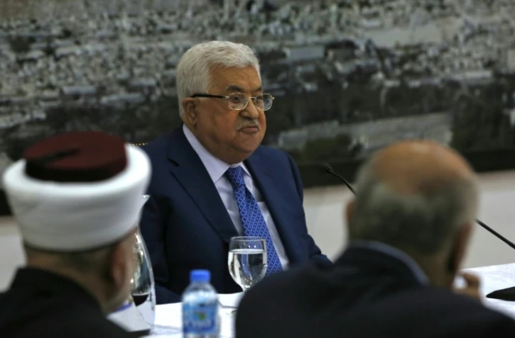 Le président palestinien Mahmoud Abbas à Ramallah en Cisjordanie, le 14 mai 2018