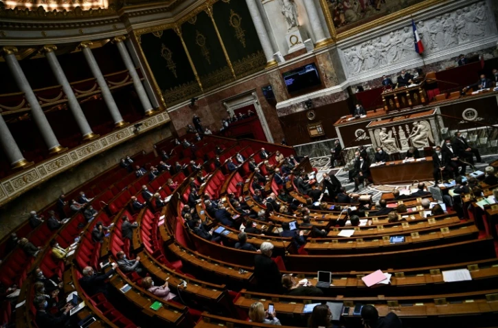 L'hémicycle du Palais Bourbon à Paris, le 6 octobre 2020