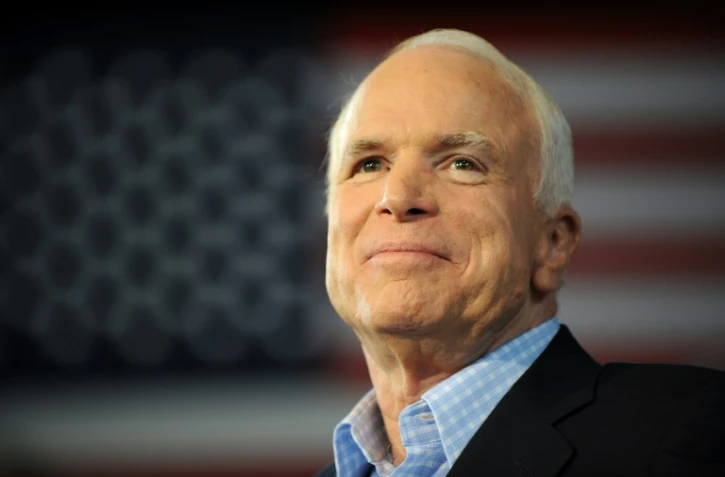 John McCain le 5 septembre 2008 dans le Michigan, alors qu'il était le candidat républicain à la Maison Blanche