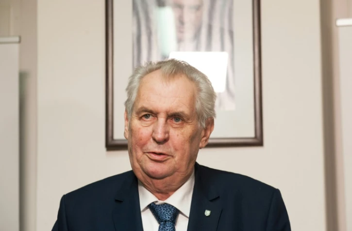 Le président tchèque sortant pro-russe Milos Zeman le 12 janvier 2018 à Prague