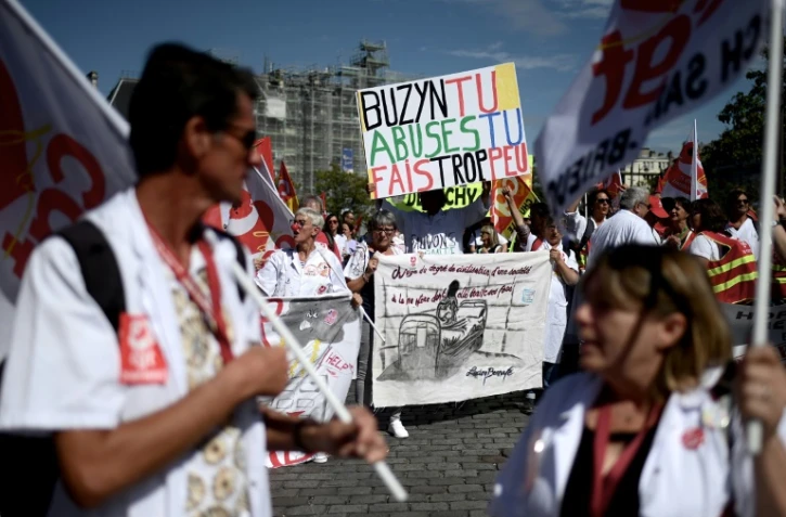 Manifestation pour réclamer des moyens pour les urgences le 11 septembre 2019 à Paris