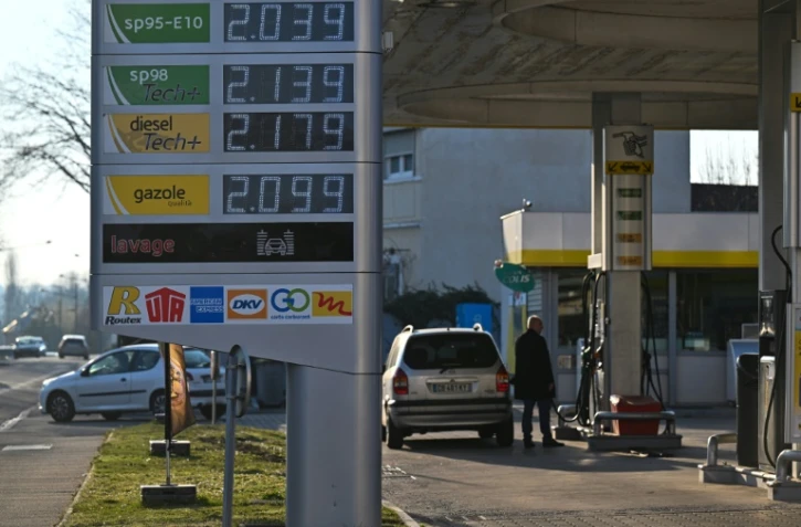 Une station-service à Mulhouse, le 8 mars 2022