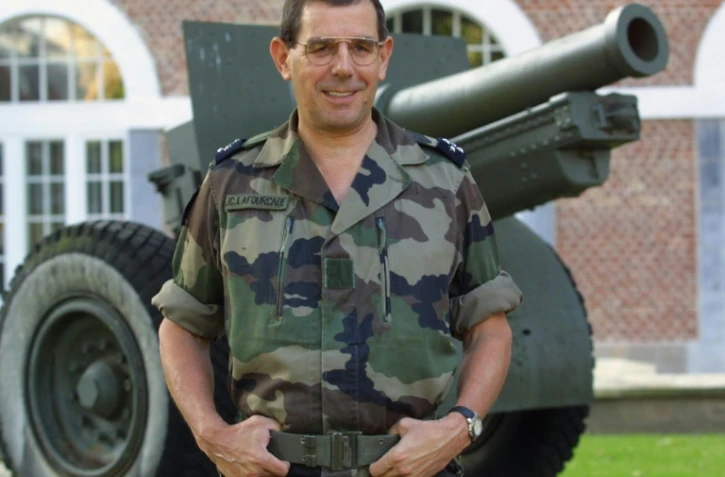 Le général Jean-Claude Lafourcade, le 17 septembre 2001 à Lille
