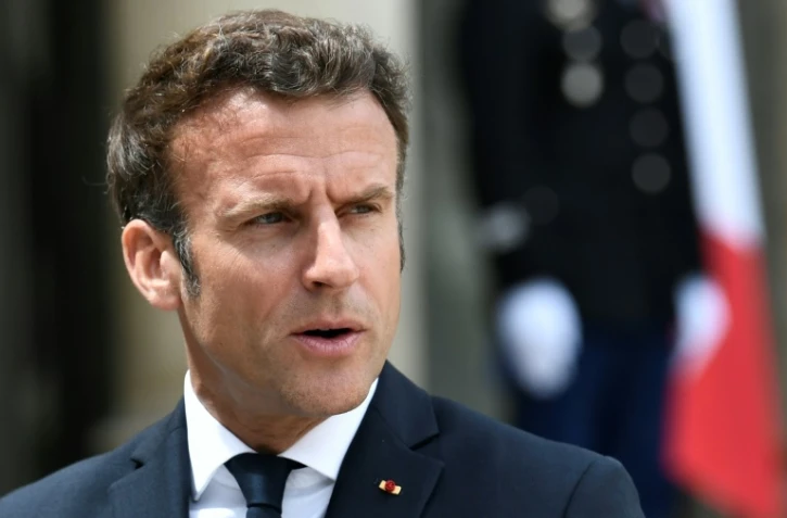 Le président français Emmanuel Macron au palais présidentiel de l'Élysée à Paris, le 7 juin 2022