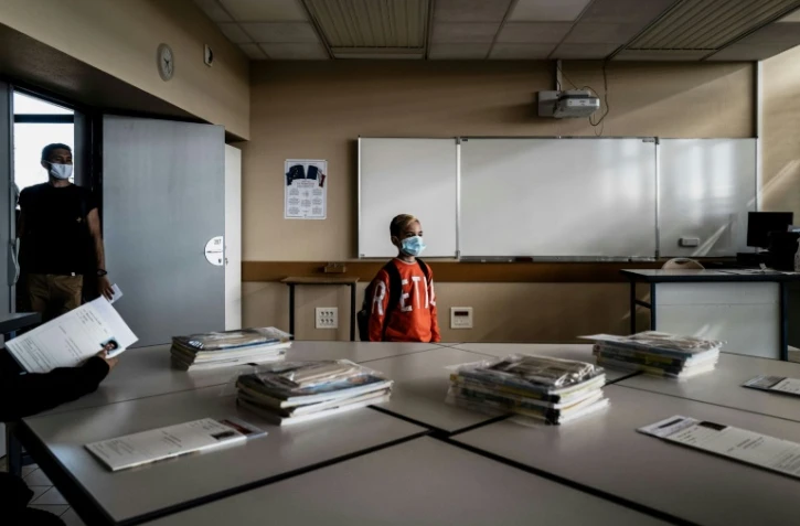 Rentrée des classes à Bron (Rhône), le 1er septembre 2020