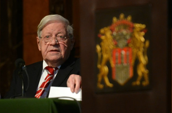 L'ancien chancelier allemand Helmut Schmidt le 5 juin 2013 à Hambourg