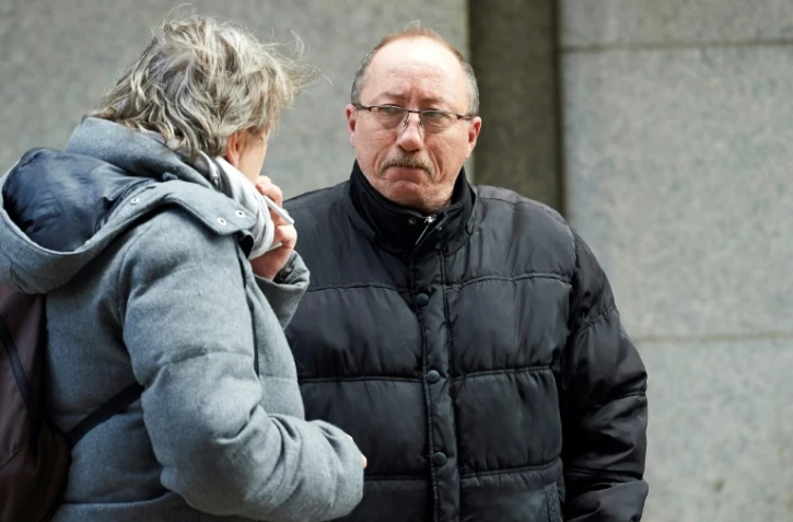 Stephane Devallonne, beau-père de Sophie Lionnet, une jeune fille au pair tuée à Londres, devant un tribunal à Londres le 19 mars 2018