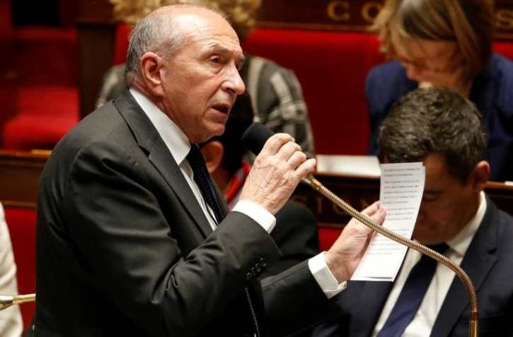 Le ministre de l'Intérieur Gérard Collomb à l'Assemblée nationale, le 11 avril 2018 à Paris
