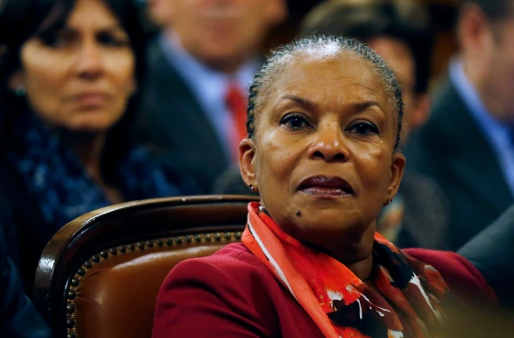 Christiane Taubira, alors garde des Sceaux, au TGI de Paris, le 18 janvier 2016