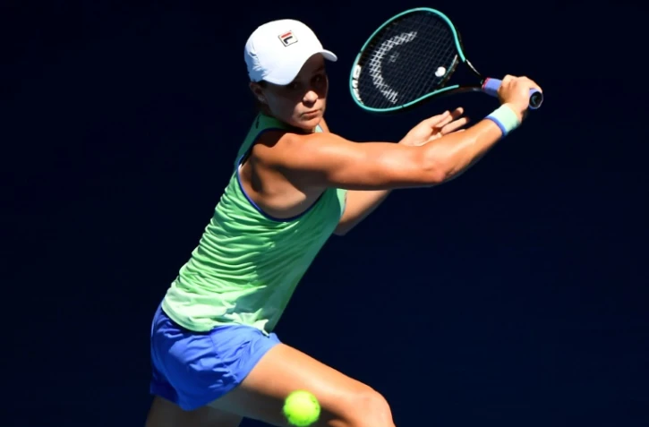 Ashleigh Barty lors de l'Open d'Australie à Melbourne le 30 janvier 2020 