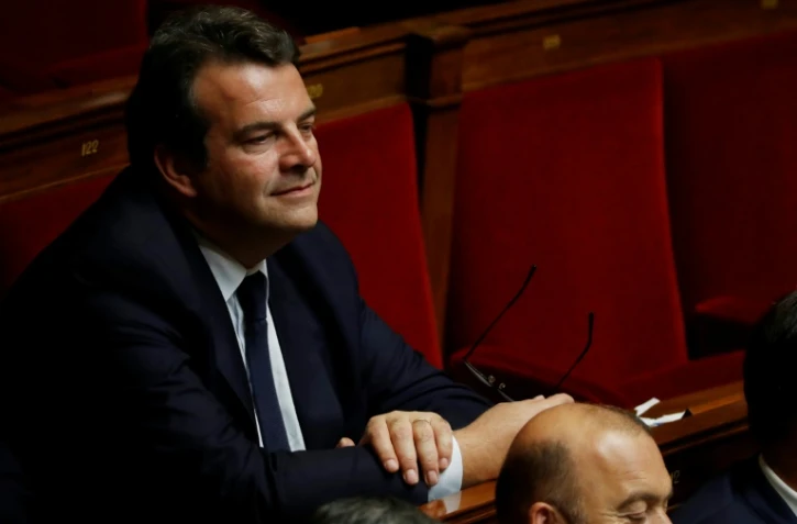 Le député du groupe "Les Constructifs", Thierry Solère, lors d'une session de questions au gouvernement à l'Assemblée nationale, le 17 octobre 2017