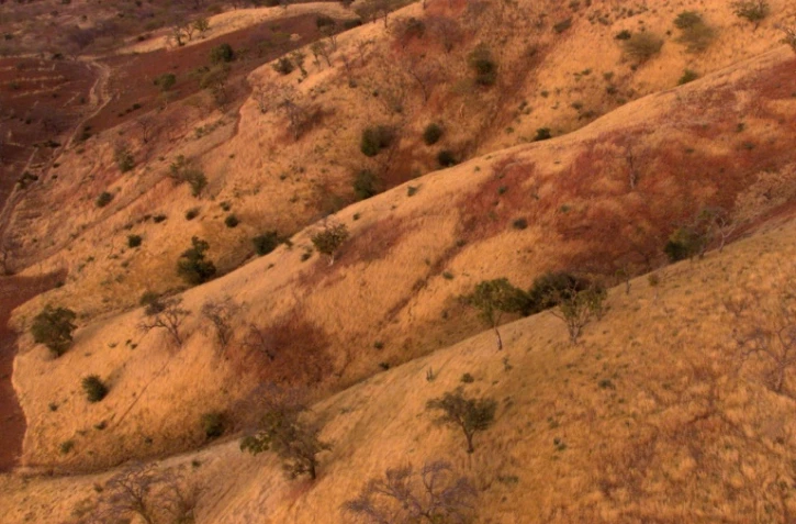 Le désert du Sahel au Burkina Faso, en janvier 2000