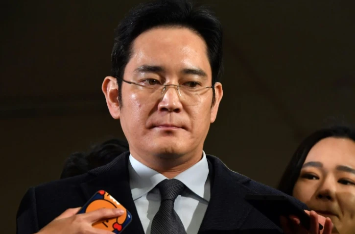 Lee Jae-Yong, vice-président de Samsung Electronics, arrive au tribunal pour être interrogé, à Seoul le 13 février 2017