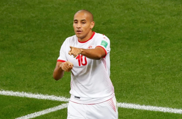 Wahbi Khazri avec la Tunisie face au Panama, dans le groupe G du Mondial à Saransk, le 28 juin 2018