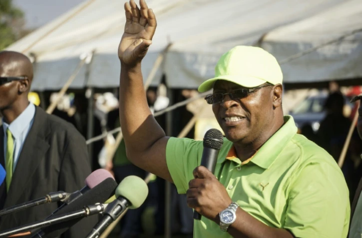 Morgan Tsvangirai, leader de l'opposition zimbabwéenne à Bulawayo, au Zimbabwe, le 2 septembre 2017