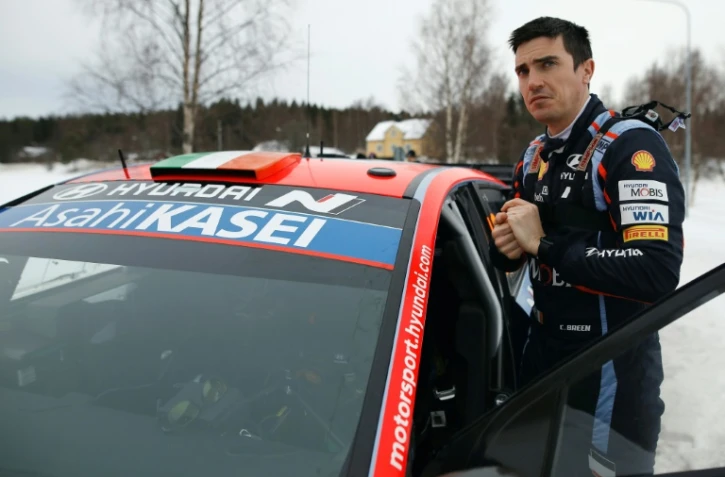 Le pilote de rallye irlandais Craig Breen, lors du Rallye de Suède, le 10 février 2023 à Umea