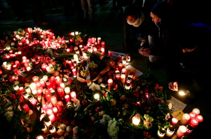 Cérémonie pour rendre hommage aux victimes de l'attentat de Berlin, le 20 décembre 2016 à Berlin