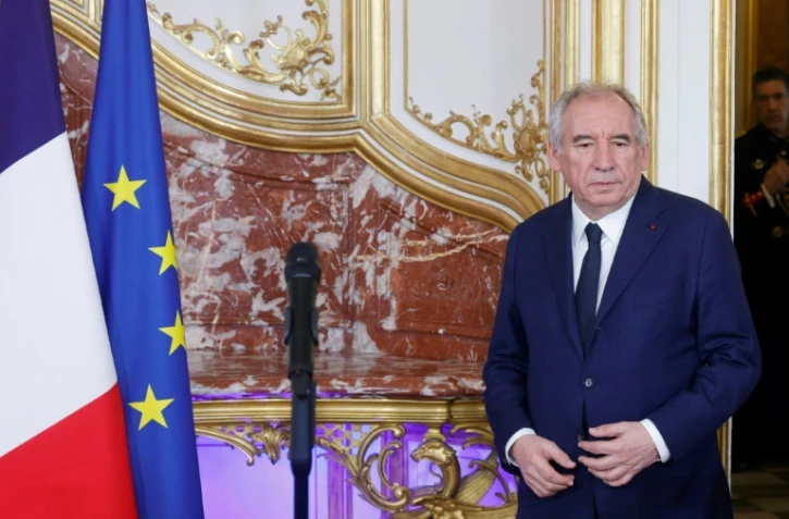 Le Premier ministre François Bayrou le 22 février 2025 à l'Hôtel Matignon à Paris