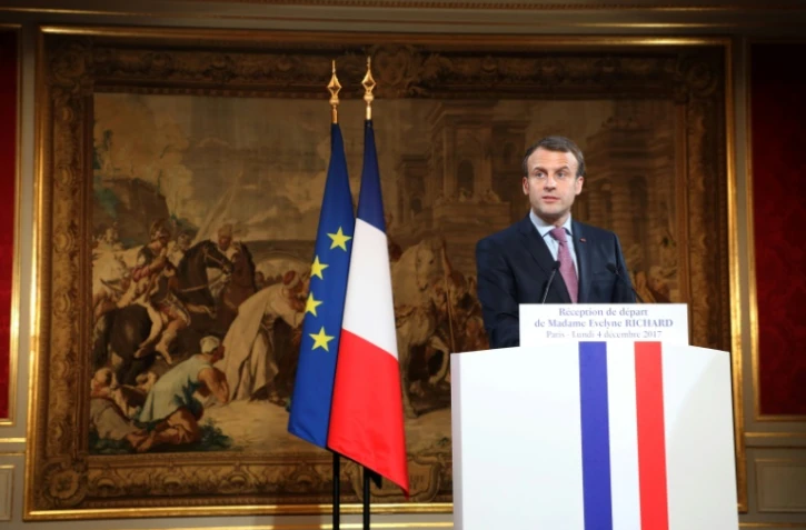 Emmanuel Macron, le 4 décembre 2017 à l'Elysée