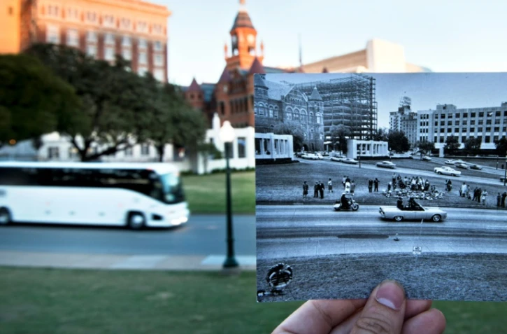 Donald Trump a autorisé la publication de milliers de nouveaux documents sur l'assassinat de John F. Kennedy en 1963 sur cette place à Dallas, photographiée en novembre 2013 
