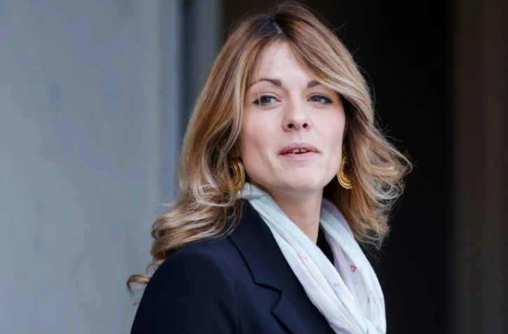La porte-parole du gouvernement Maud Bregeon à l'Élysée, à Paris, le 1er octobre 2024