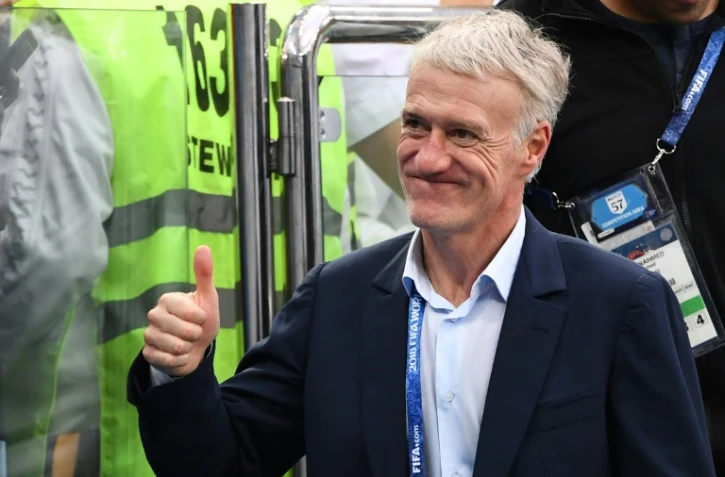 L'entraîneur Didier Deschamps après la qualification de la France en demi-finale du Mondial le 6 juillet 2018