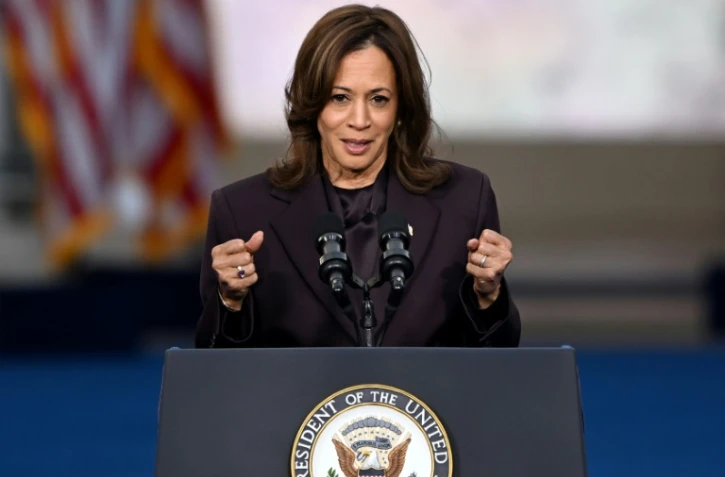 Kamala Harris à l'université Howard dans la capitale Washington, le 6 novembre 2024