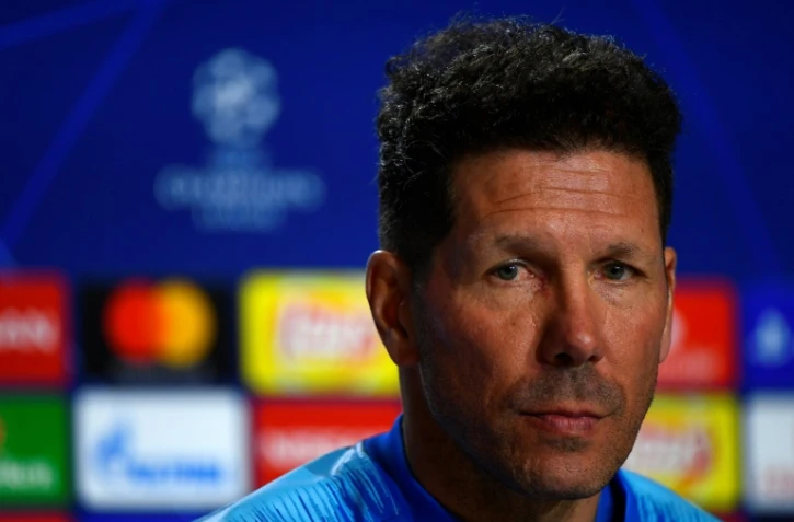 L'entraîneur argentin de l'Atlético de Madrid, Diego Simeone, en conférence de presse à Madrid, le 19 février 2019