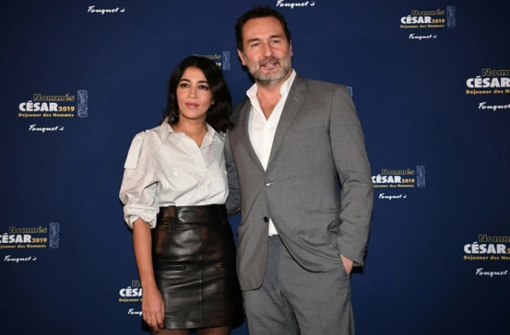 L'actrice Leila Bekhti et le réalisateur et acteur Gilles Lellouche arrivent pour le déjeuner des nommés aux César 2019, le 3 février 2019 à Paris