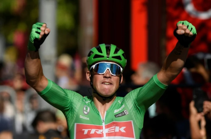 Le Danois Mads Pedersen remporte au sprint la 18e étape de la Vuelta, le 9 septembre 2022 à Talavera de la Reina 
