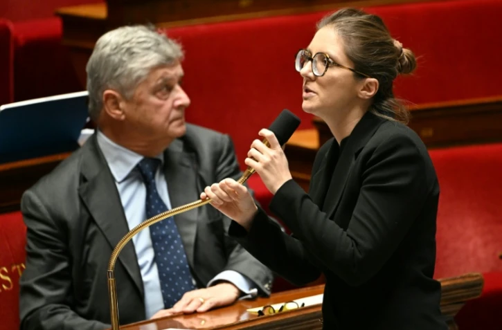 La ministre déléguée chargée de l'Egalité femmes-hommes, Aurore Bergé, à l'Assemblée nationale le 3 décembre 2025