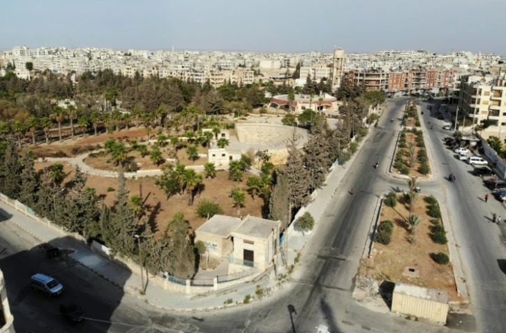Vue générale de la ville d'Idleb, le 30 septembre 2018