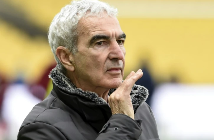 L'entraîneur de Nantes Raymond Domenech avant le match de championnat contre Lille, le 7 février 2021 à Nantes