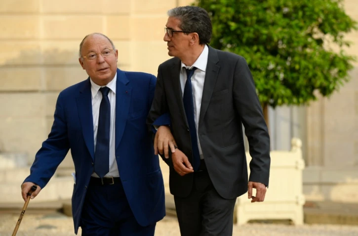 Le recteur de la Grande Mosquée Dalil Boubakeur à son arrivée le 27 juillet 2016 à l'Elysée
