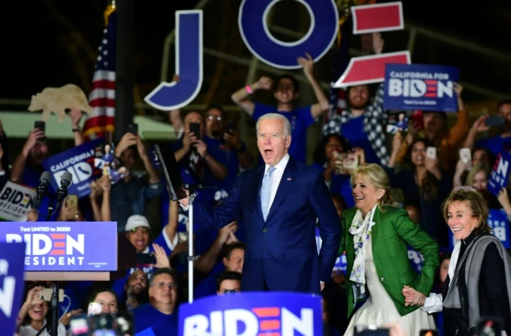 L'ancien vice-président Joe Biden a dédié ses victoires du 3 mars "à tous ceux qui ont été mis à terre, ignorés, laissés pour compte" 