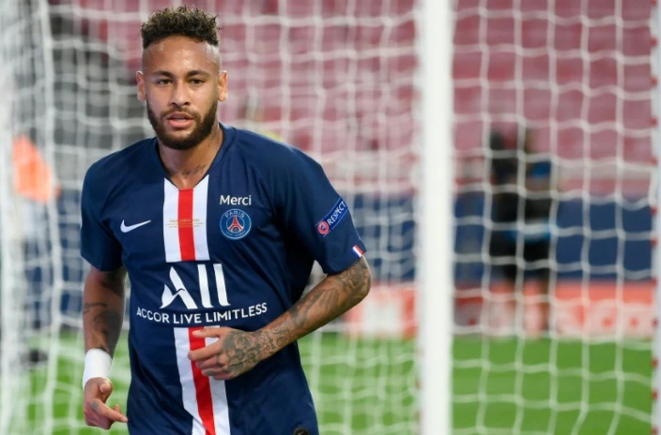Neymar, le 23 août 2020 à Lisbonne, lors de la finale de la Ligue des champions entre le PSG et le Bayern Munich