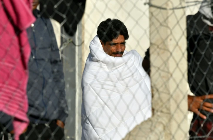 Un migrant dans un camp à Lipa, près de la ville de Bihac (nord de la Bosnie), le 29 septembre 2020